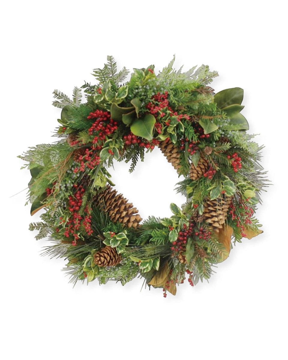 30" Holly Wreath